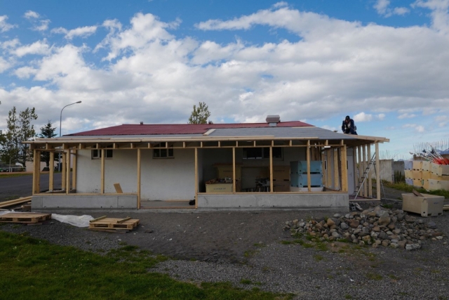 Frá byggingu Baccalá Bar haustið 2015